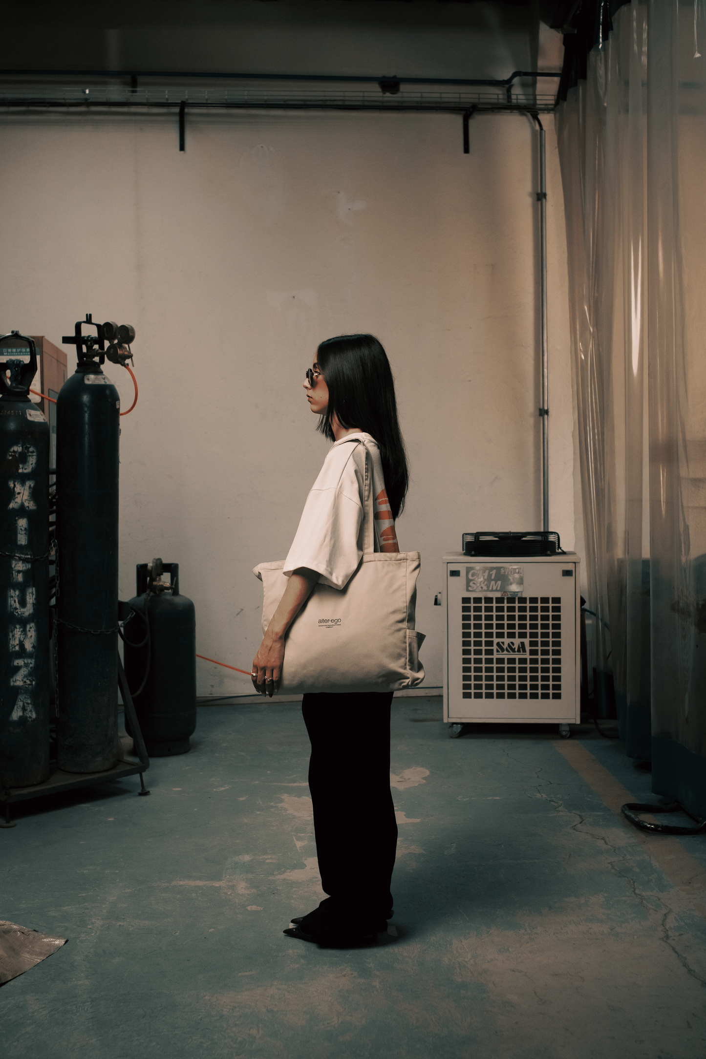 TOTE BAG WORK WHITE