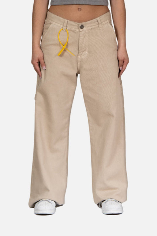 DRILL PANTS BEIGE